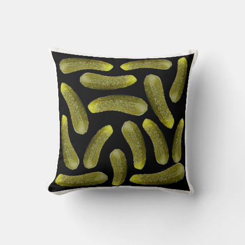 Pickle pattern throw pillow
