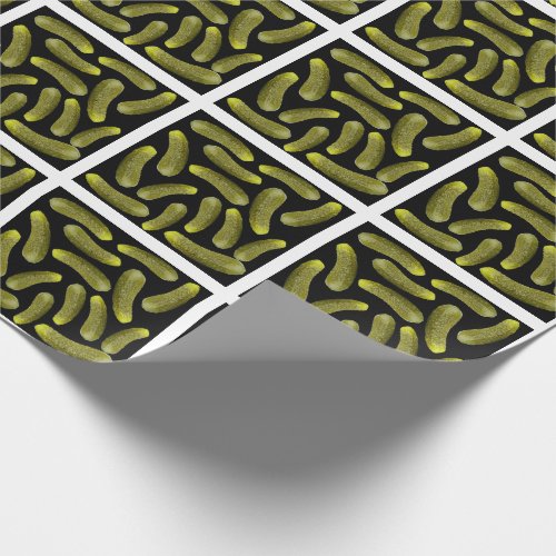 Pickle pattern wrapping paper