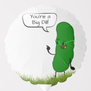 Pickle Person On White Balloon