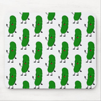 Pickle Person On White Mouse Pad