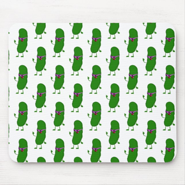 Pickle Person On White  Mouse Pad (Front)
