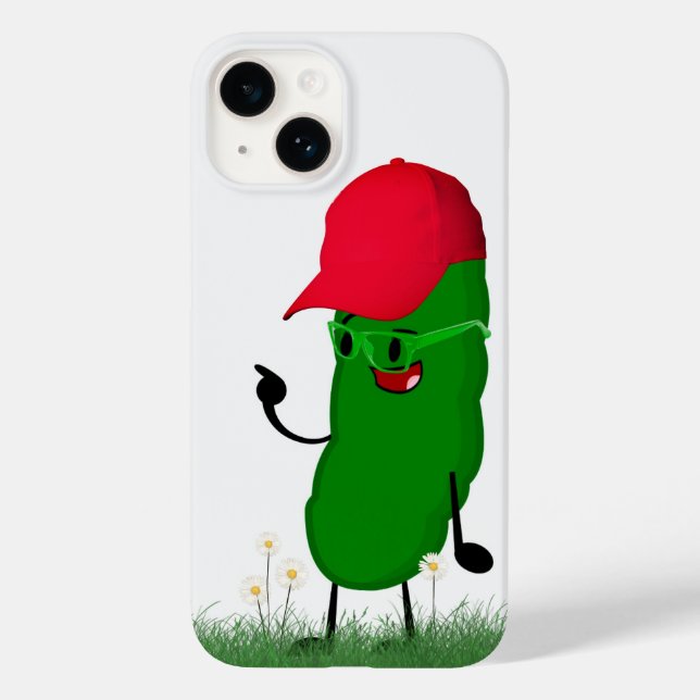 Pickle Person With Ball Cap Case-Mate iPhone Case (Back)
