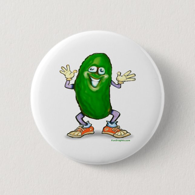 Pickle Pinback Button (Front)