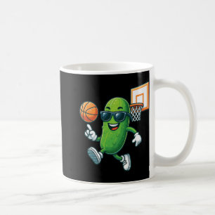 Pickle Playing Basketball Premium  Coffee Mug