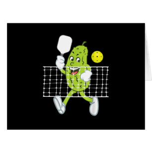 Pickle Playing Pickleball - Funny Pickleball Paddl Cards