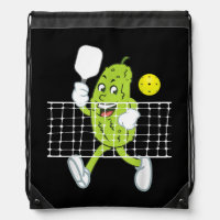 Pickle Playing Pickleball - Funny Pickleball Paddl