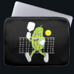 Pickle Playing Pickleball - Funny Pickleball Paddl Laptop Sleeve<br><div class="desc">Pickle Playing Pickleball - Funny Pickleball Paddleball</div>
