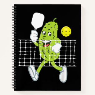 Pickle Playing Pickleball - Funny Pickleball Paddl Notebook