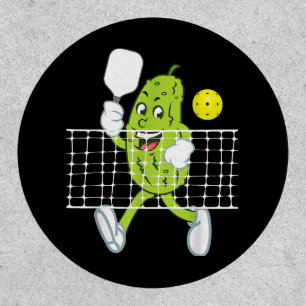 Pickle Playing Pickleball - Funny Pickleball Paddl Patch