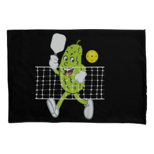 Pickle Playing Pickleball - Funny Pickleball Paddl Pillow Case