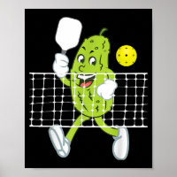 Pickle Playing Pickleball - Funny Pickleball Paddl