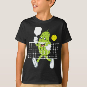 Pickle Playing Pickleball - Funny Pickleball Paddl T-Shirt