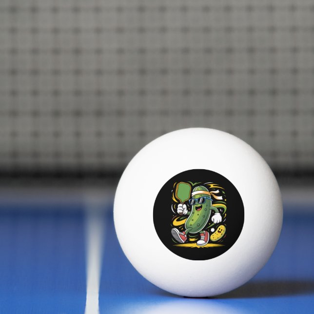 Pickle Playing Pickleball Ping Pong Ball (Net)