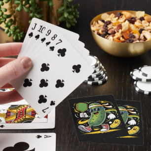 Pickle Playing Pickleball Poker Cards