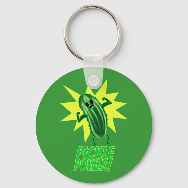 Pickle Power! Keychain (Front)