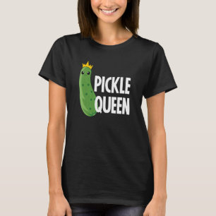 Pickle Queen Cute Vegan For Women Girls T-Shirt