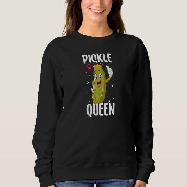 Pickle queen girls Cucumber Sweatshirt (Front)