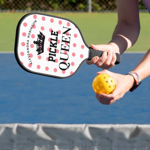 Pickle Queen personalized pickleball paddle