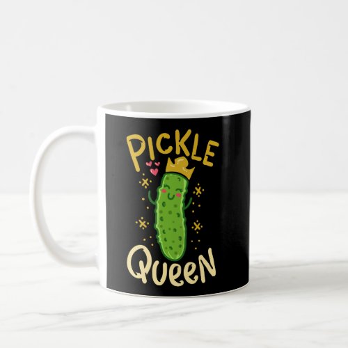 Pickle Queen Vegan Funny Cucumber Vegetable Coffee Mug