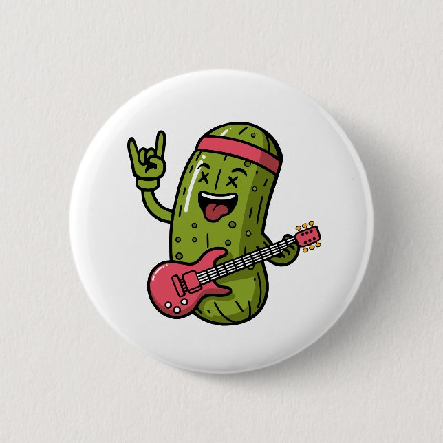Pickle Rock Star Button (Front)