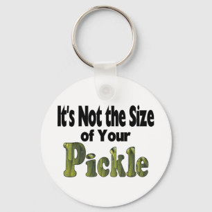 Pickle Size Keychain
