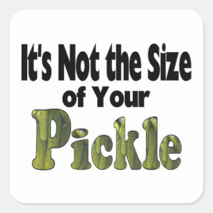 Pickle Size Square Sticker