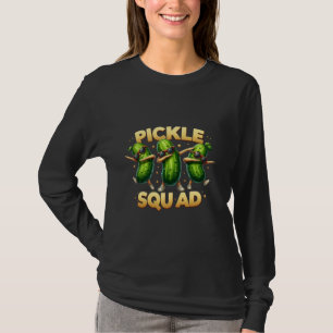 Pickle Squad Big Dill Gang Lovers Vegan Dill Pickl T-Shirt