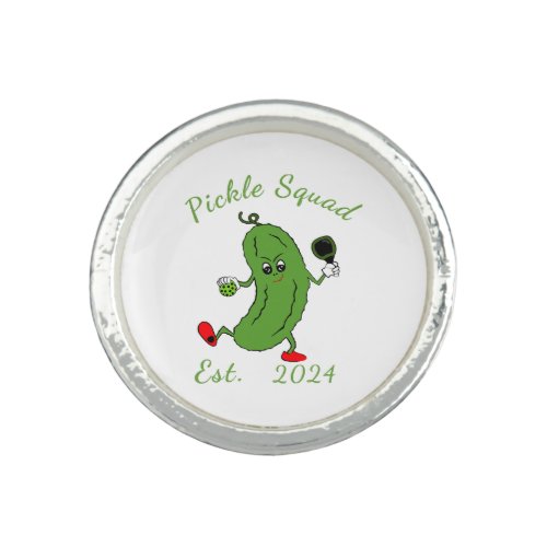 PICKLE Squad Pickleball Dill Pickle Ring
