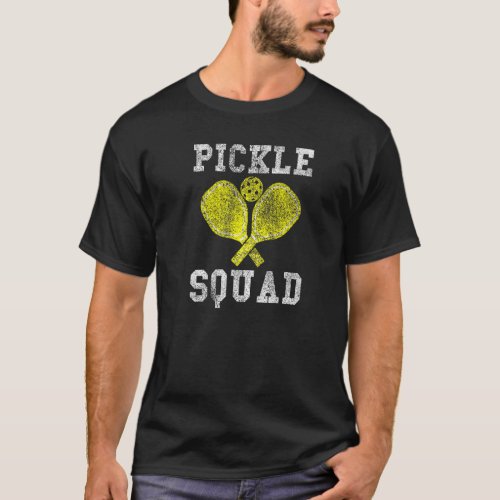 Pickle Squad  Pickleball Paddle Pickleball Player T_Shirt