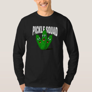 Pickle Squad Unique Cute Dill Pickle Vegan   T-Shirt