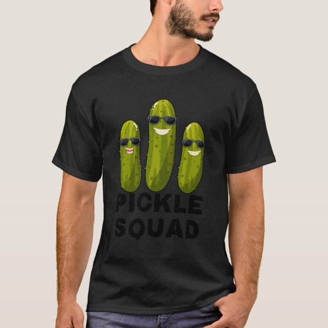Pickle Squad Vegan Dill Pickle Pickle Squad T-Shirt (Front)