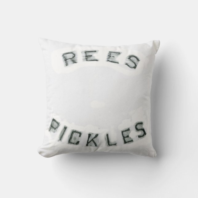Pickle  throw pillow (Front)