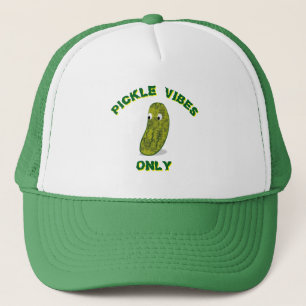 Pickle Vibes Only Trucker Hat