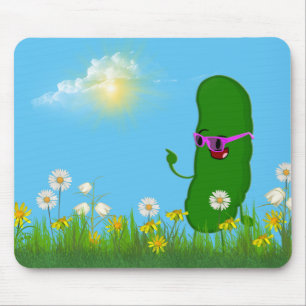 Pickle With Pink Glasses Mouse Pad