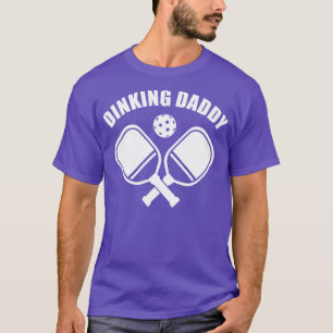 PicklebalI Dinking Daddy Funny Pickleball Player Q T-Shirt