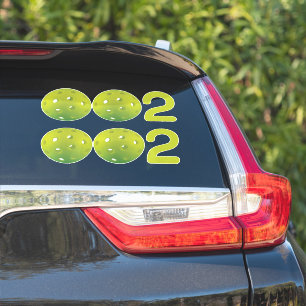 Pickleball 002 green 2 in 1 sticker