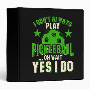 Pickleball 3 Ring Binder