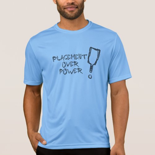 Pickleball Active T_shirt _ Placement Over Power 