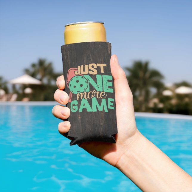 Pickleball Addiction: Just One More Game Chuckles Seltzer Can Cooler (In Situ Pool)