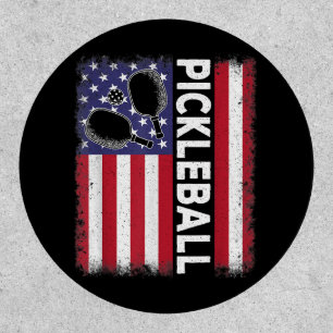 Pickleball American Flag Funny Pickleball Lover Vi Patch
