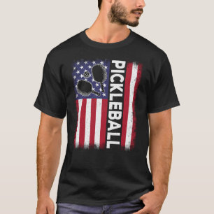 Pickleball American Flag Pickleball Vintage T-Shirt