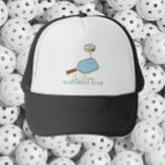 Pickleball and martini graphic club hat<br><div class="desc">Show off your love for pickleball and cocktails with this stylish club hat featuring a fun and unique graphic! The hat boasts a playful design that combines a pickleball paddle and ball with a classic martini glass, blending the excitement of the game with the elegance of your favorite drink. Made...</div>