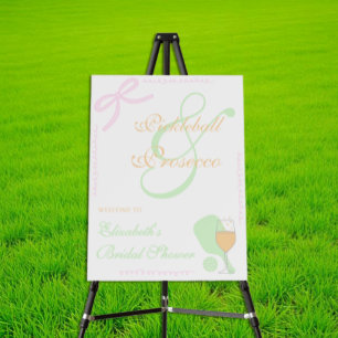 Pickleball and Prosecco Bridal Shower Foam Board