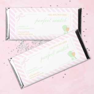 Pickleball and Prosecco Bridal Shower Hershey Bar Favors