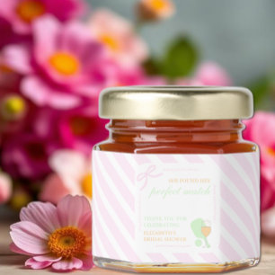 Pickleball and Prosecco Bridal Shower Honey Jar Favors