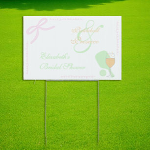 Pickleball and Prosecco Bridal Shower Sign