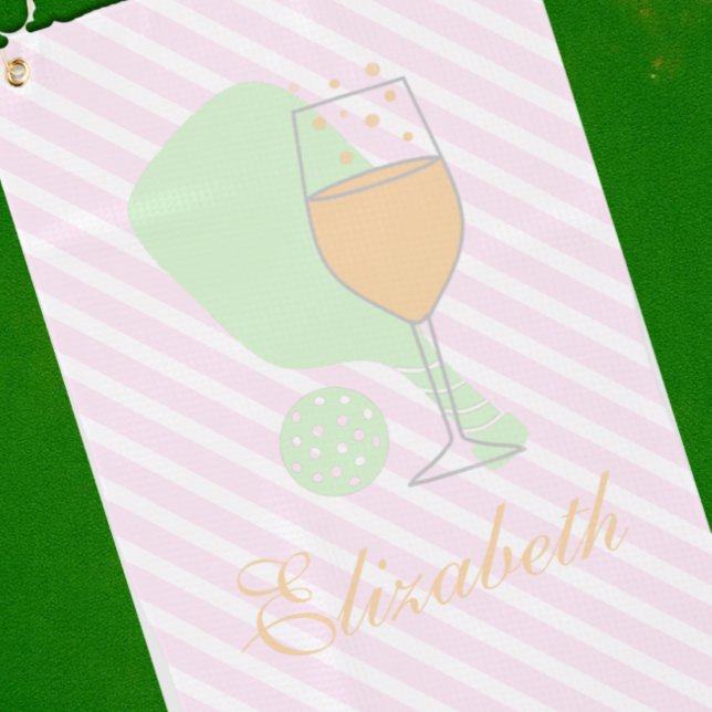 Pickleball and Prosecco Bridal Shower Towel (Creator Uploaded)