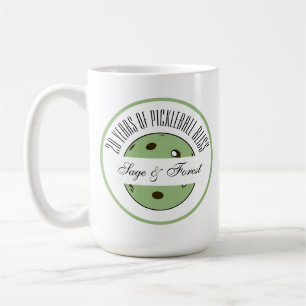 Pickleball Anniversary Sage Pickleball Personalize Coffee Mug