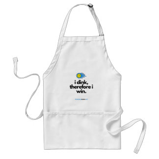 Pickleball Apron: I dink, therefore I am! Adult Apron