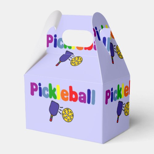 Pickleball Art Favor Boxes